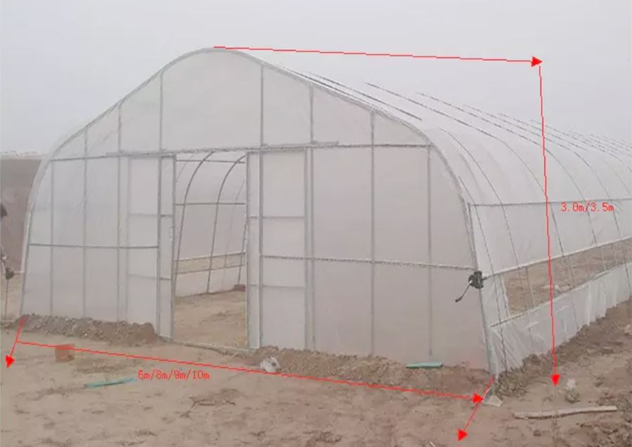 walk in plastic greenhouses cheap price